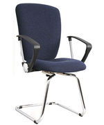 Офисное кресло для посетителей Meridia White CFp chrome V