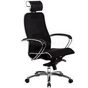 Офисное кресло руководителя SAMURAI S-2.02 Черный Плюс