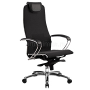 Офисное кресло руководителя SAMURAI S-1.02 Черный Плюс