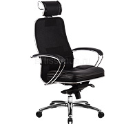 Офисное кресло руководителя SAMURAI SL-2.02 Черный Плюс